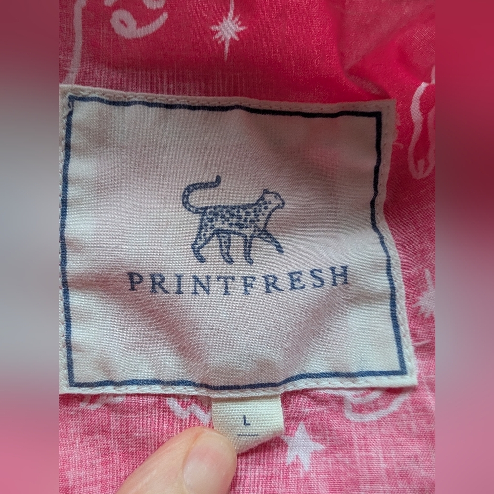 Printfresh Pajamas Daily Horoscope Pink Large HTF Rare 🔥 Top ONLY - Picture 6 of 10